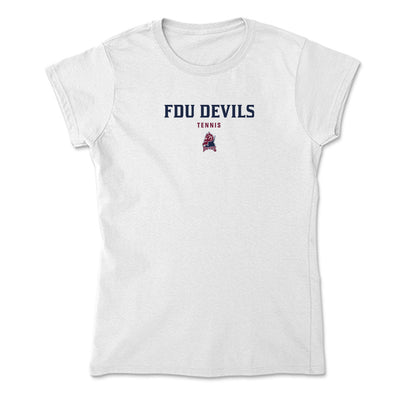 FDU - NCAA Men's Tennis : Jaden Andresen - Soft Style Women’s T-Shirt-0