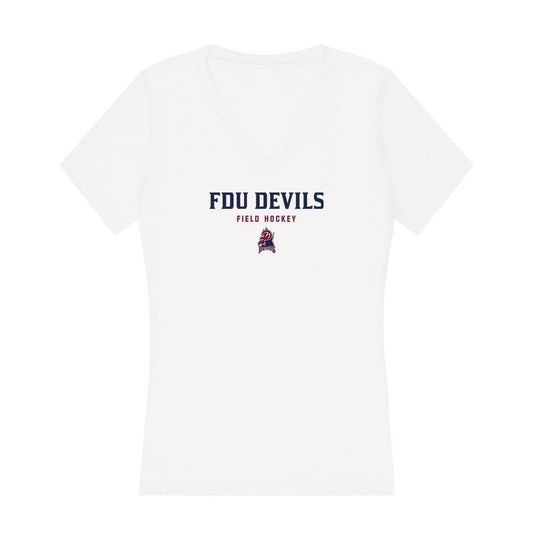 FDU Florham - NCAA Women's Field Hockey : Kaitlin Heckman - Women's V-Neck T-Shirt-0