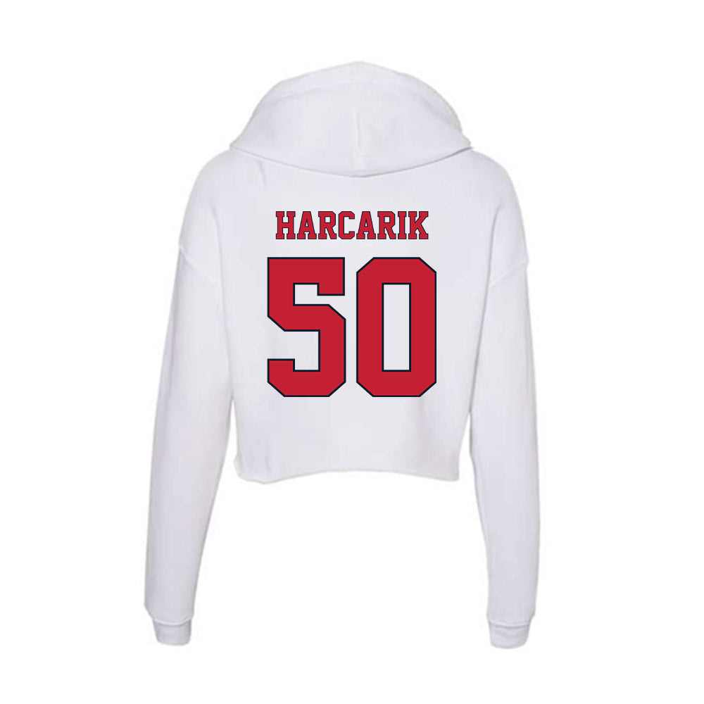 St. Johns - NCAA Men's Lacrosse : Jackson Harcarik - Women's Crop Fleece Hoodie-1