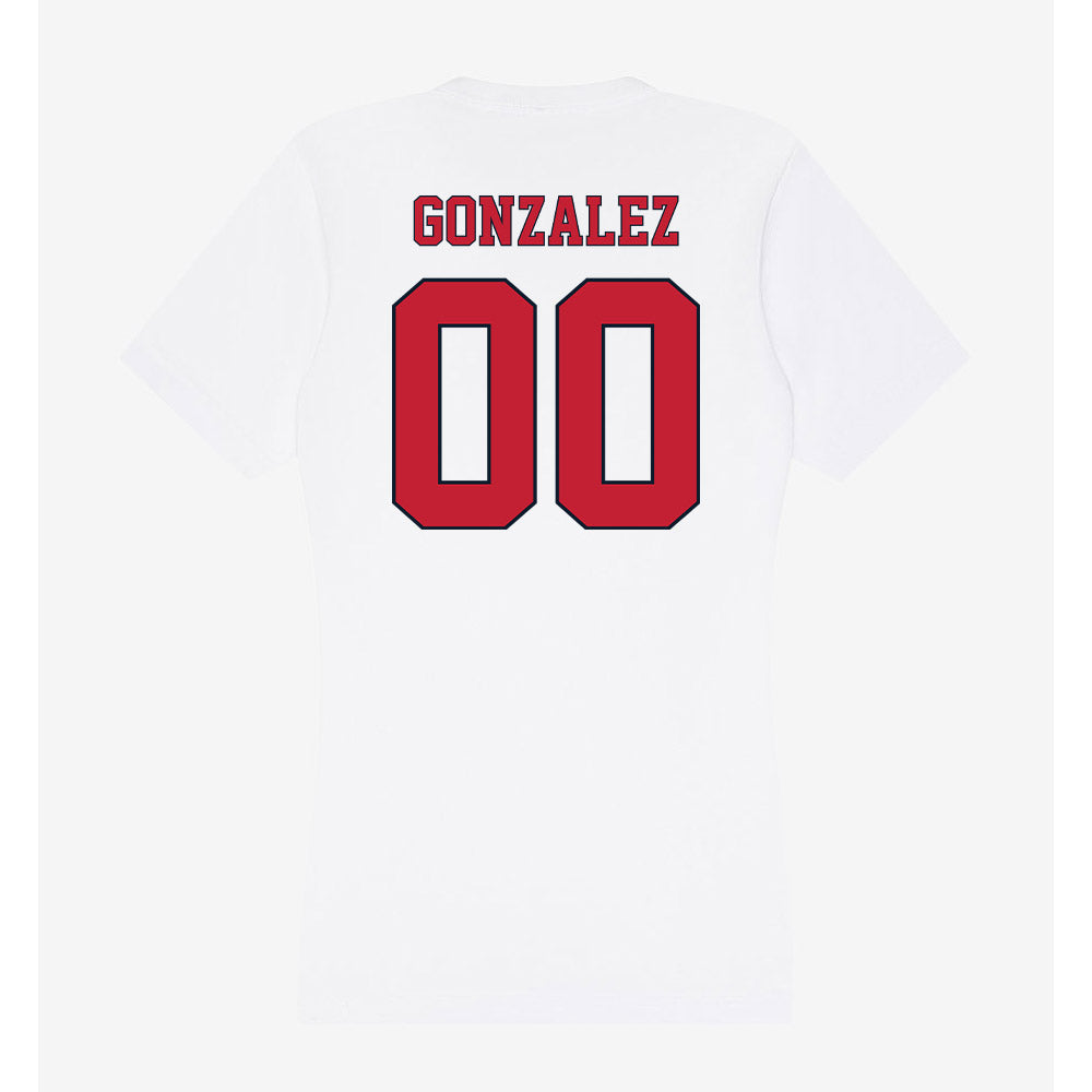 St. Johns - NCAA Men's Soccer : Ander Gonzalez - Women's V-Neck T-Shirt-1