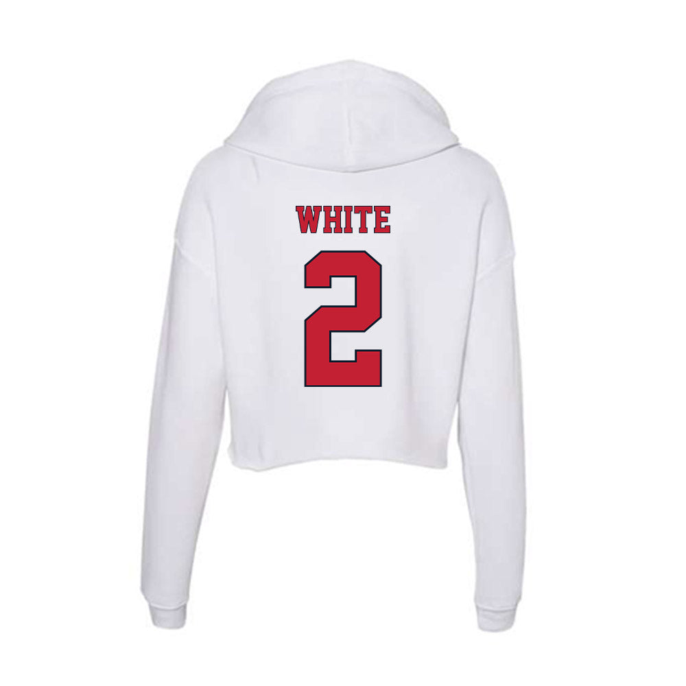 St. Johns - NCAA Women's Volleyball : Kendall White - Women's Crop Fleece Hoodie-1