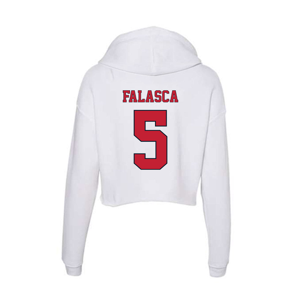 St. Johns - NCAA Men's Lacrosse : Quinn Falasca - Women's Crop Fleece Hoodie-1