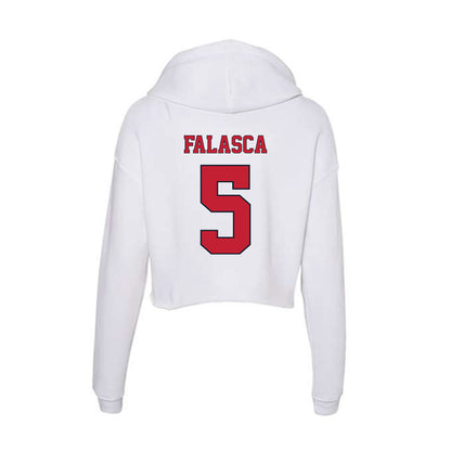 St. Johns - NCAA Men's Lacrosse : Quinn Falasca - Women's Crop Fleece Hoodie-1