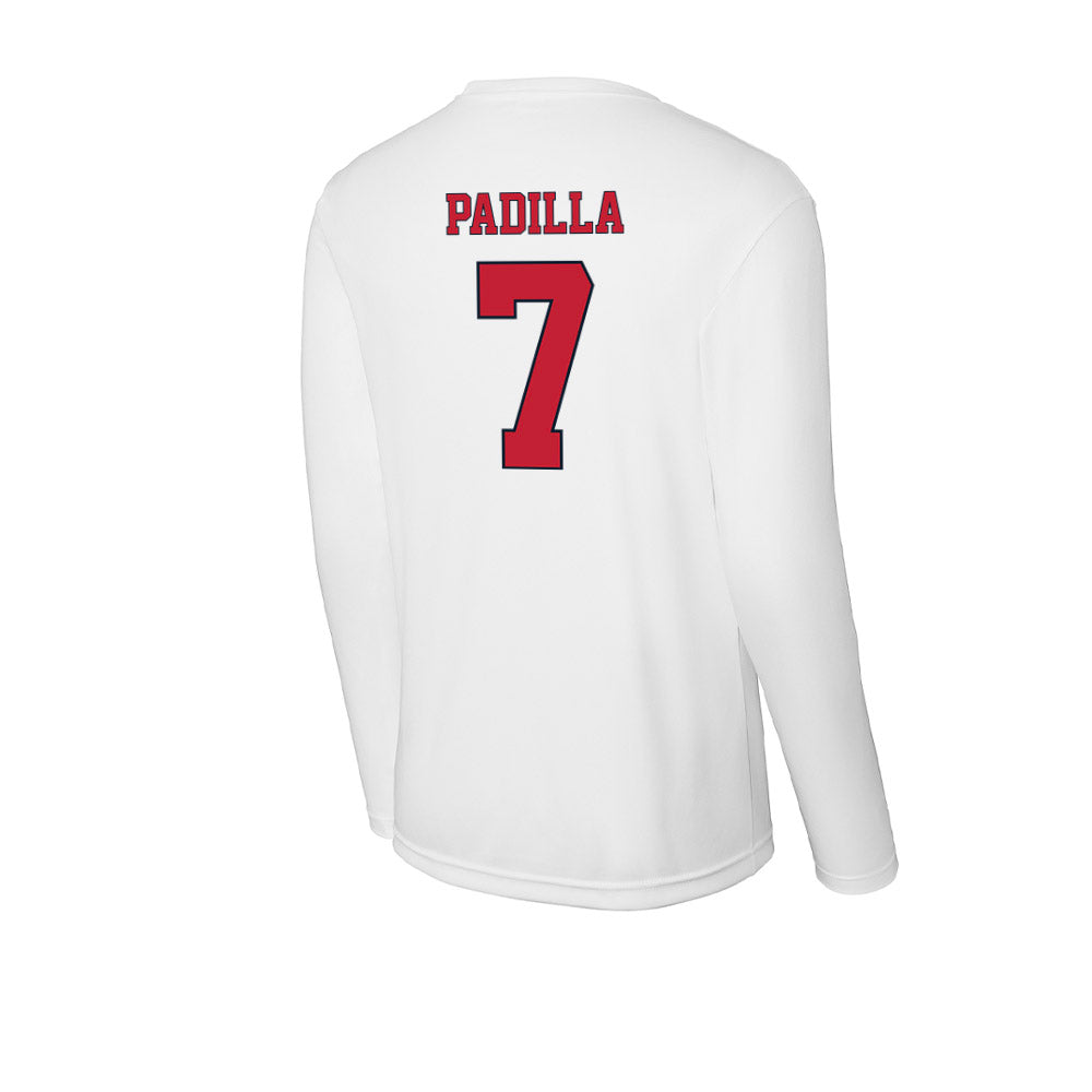 St. Johns - NCAA Men's Soccer : Ezekiel Padilla - Activewear Long Sleeve T-Shirt-1