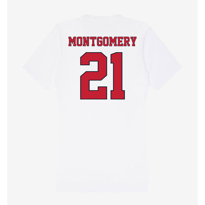 St. Johns - NCAA Men's Soccer : Jayden Montgomery - Women's V-Neck T-Shirt-1