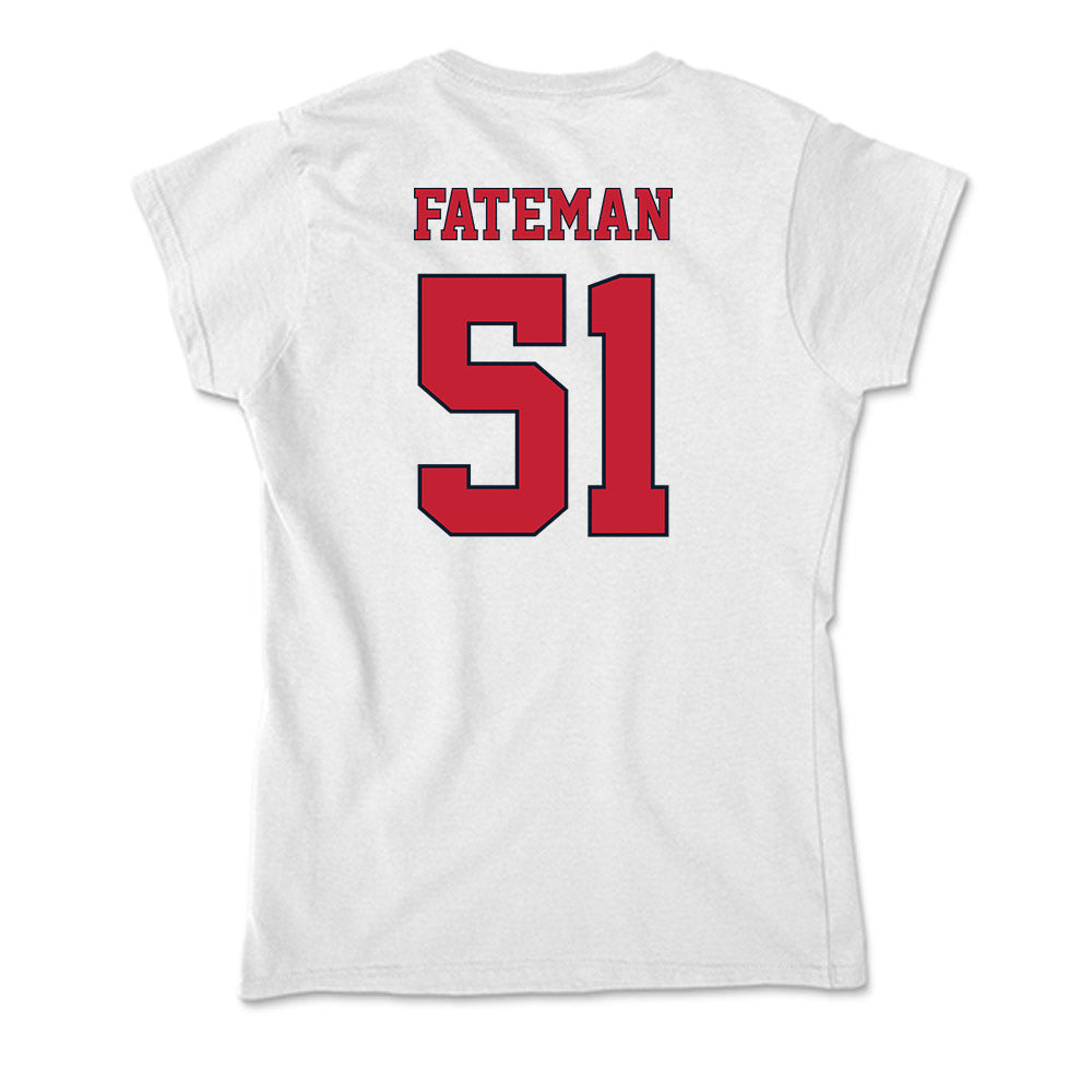 St. Johns - NCAA Baseball : Jaden Fateman - Soft Style Women’s T-Shirt-1