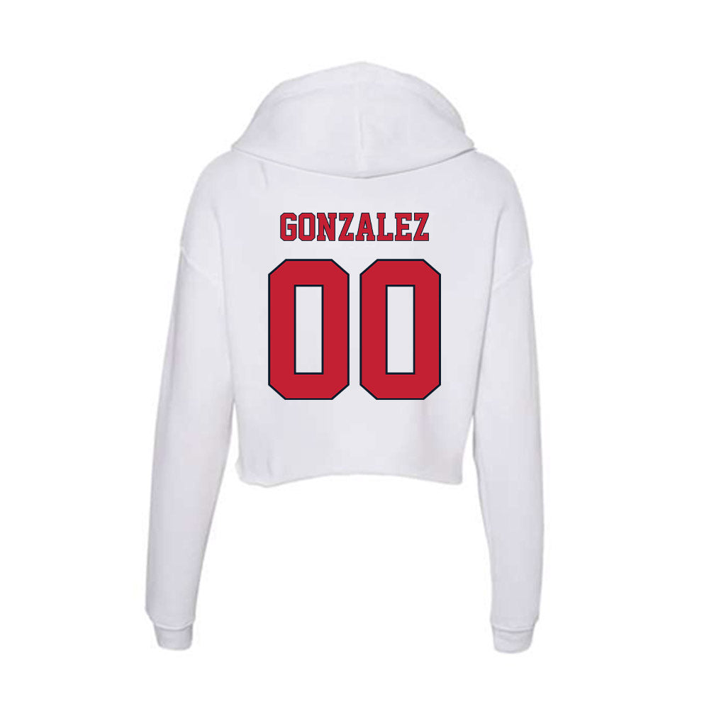 St. Johns - NCAA Men's Soccer : Ander Gonzalez - Women's Crop Fleece Hoodie-1