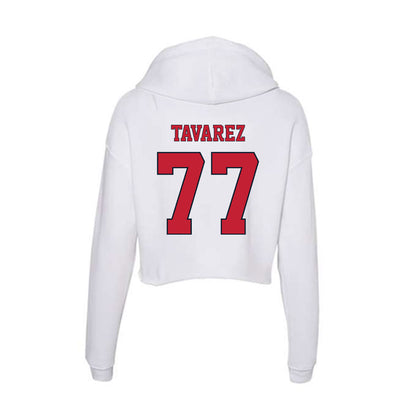 St. Johns - NCAA Baseball : Adrian Tavarez - Women's Crop Fleece Hoodie-1