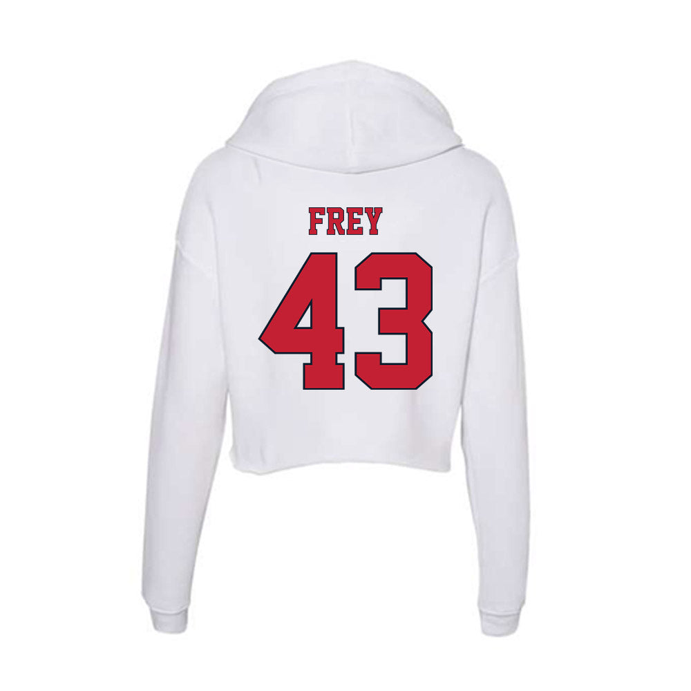 St. Johns - NCAA Baseball : Ayden Frey - Women's Crop Fleece Hoodie-1