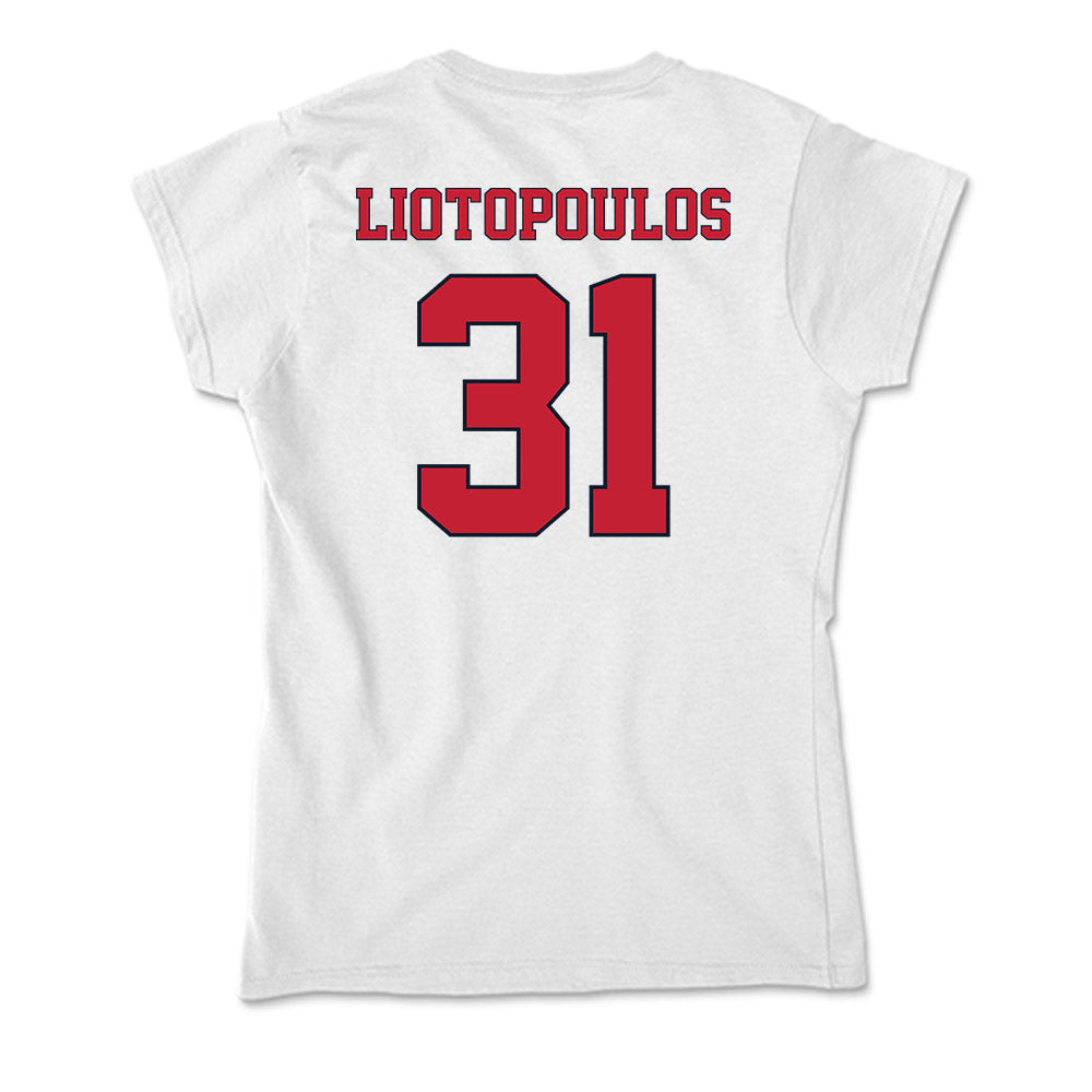St. Johns - NCAA Men's Basketball : Lefteris Liotopoulos - Soft Style Women’s T-Shirt-1