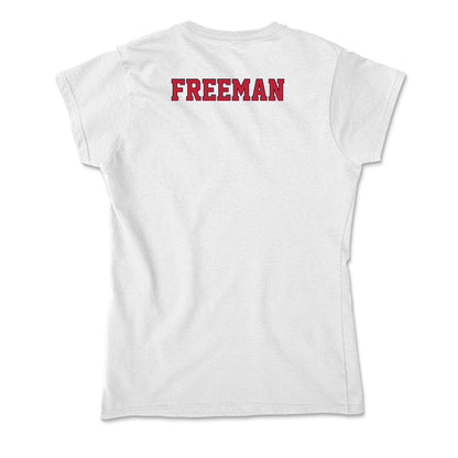 St. Johns - NCAA Men's Basketball : Donnie Freeman - Soft Style Women’s T-Shirt-1