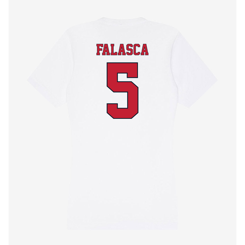 St. Johns - NCAA Men's Lacrosse : Quinn Falasca - Women's V-Neck T-Shirt-1