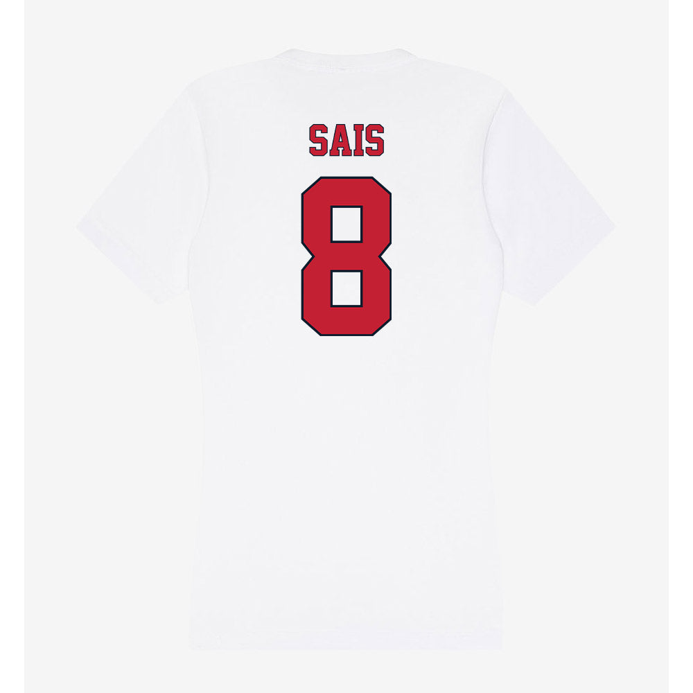 St. Johns - NCAA Men's Soccer : Jace Sais - Women's V-Neck T-Shirt-1