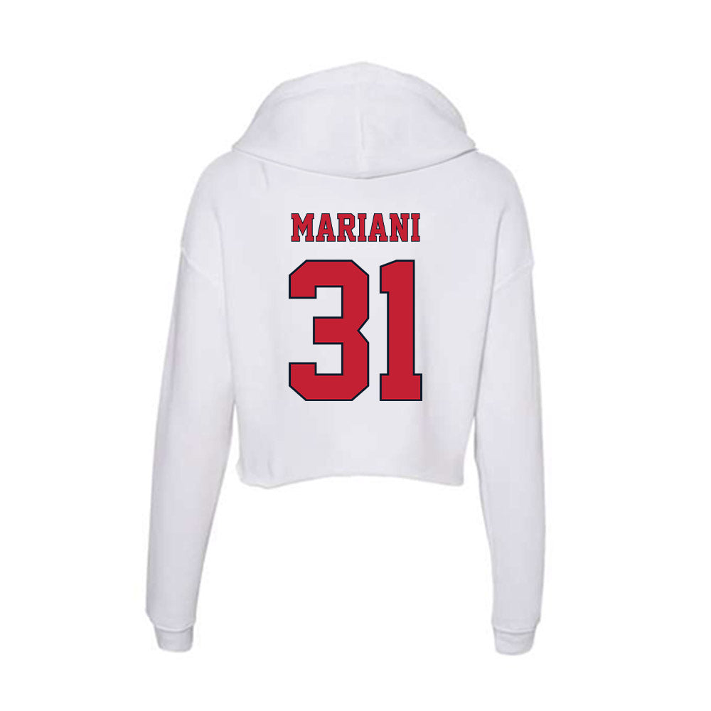 St. Johns - NCAA Women's Soccer : Maddie Mariani - Women's Crop Fleece Hoodie-1