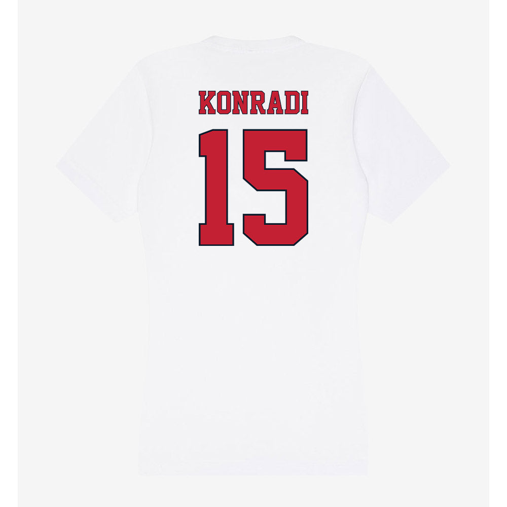 St. Johns - NCAA Men's Lacrosse : Cam Konradi - Women's V-Neck T-Shirt-1