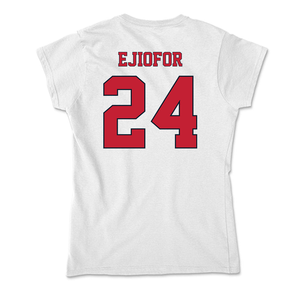 St. Johns - NCAA Men's Basketball : Zuby Ejiofor - Soft Style Women’s T-Shirt-1