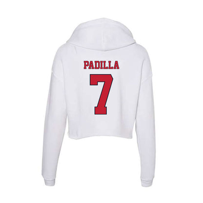 St. Johns - NCAA Men's Soccer : Ezekiel Padilla - Women's Crop Fleece Hoodie-1
