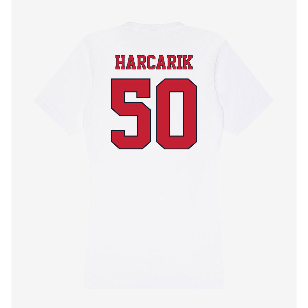 St. Johns - NCAA Men's Lacrosse : Jackson Harcarik - Women's V-Neck T-Shirt-1