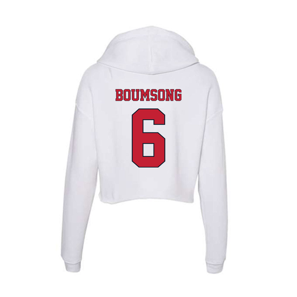 St. Johns - NCAA Men's Soccer : Camron Boumsong - Women's Crop Fleece Hoodie-1