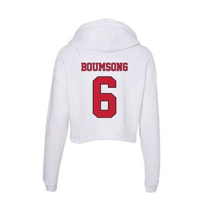 St. Johns - NCAA Men's Soccer : Camron Boumsong - Women's Crop Fleece Hoodie-1