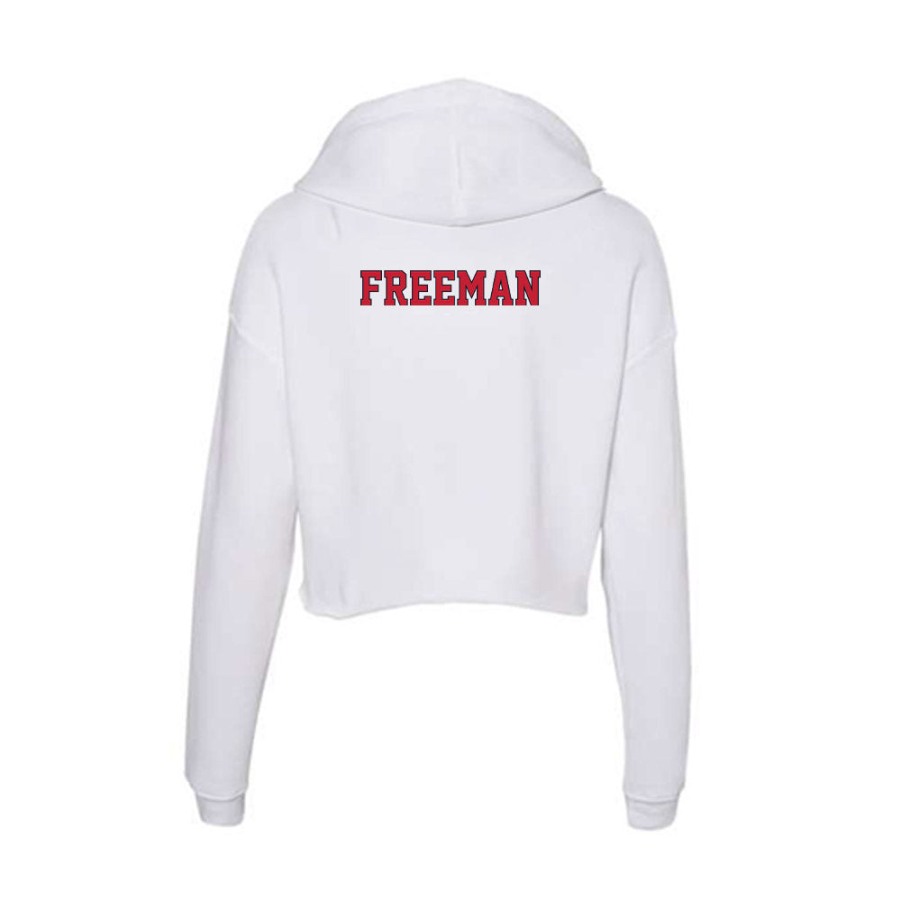 St. Johns - NCAA Men's Basketball : Donnie Freeman - Women's Crop Fleece Hoodie-1
