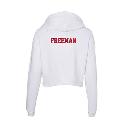 St. Johns - NCAA Men's Basketball : Donnie Freeman - Women's Crop Fleece Hoodie-1