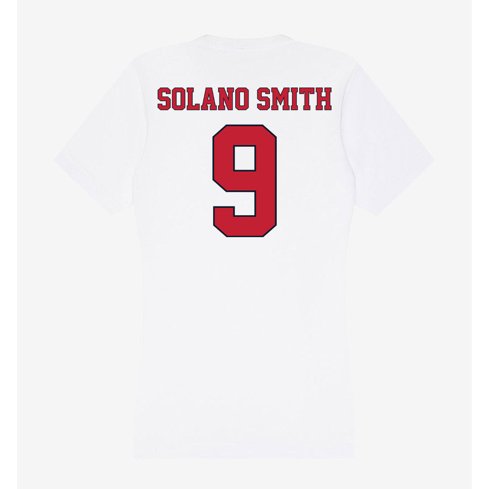 St. Johns - NCAA Women's Volleyball : Rashanny Solano Smith - Women's V-Neck T-Shirt-1