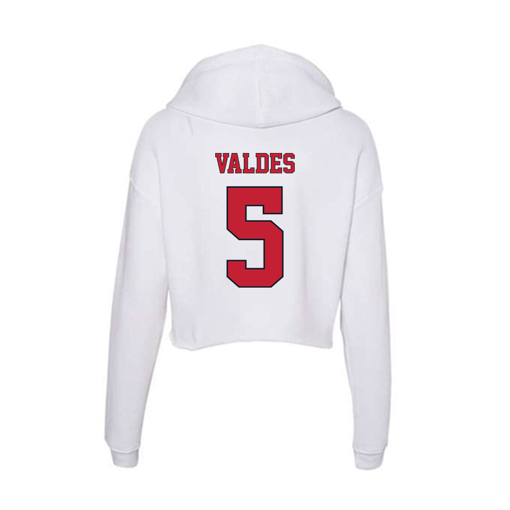 St. Johns - NCAA Baseball : Roberto Valdes - Women's Crop Fleece Hoodie-1