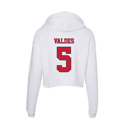 St. Johns - NCAA Baseball : Roberto Valdes - Women's Crop Fleece Hoodie-1