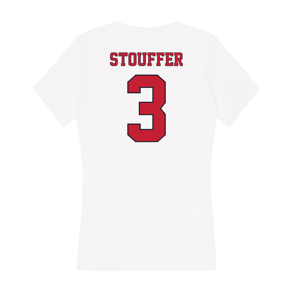 St. Johns - NCAA Softball : Cassidy Stouffer - Women's V-Neck T-Shirt-1
