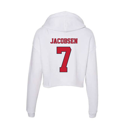 St. Johns - NCAA Baseball : Robert Jacobsen - Women's Crop Fleece Hoodie-1