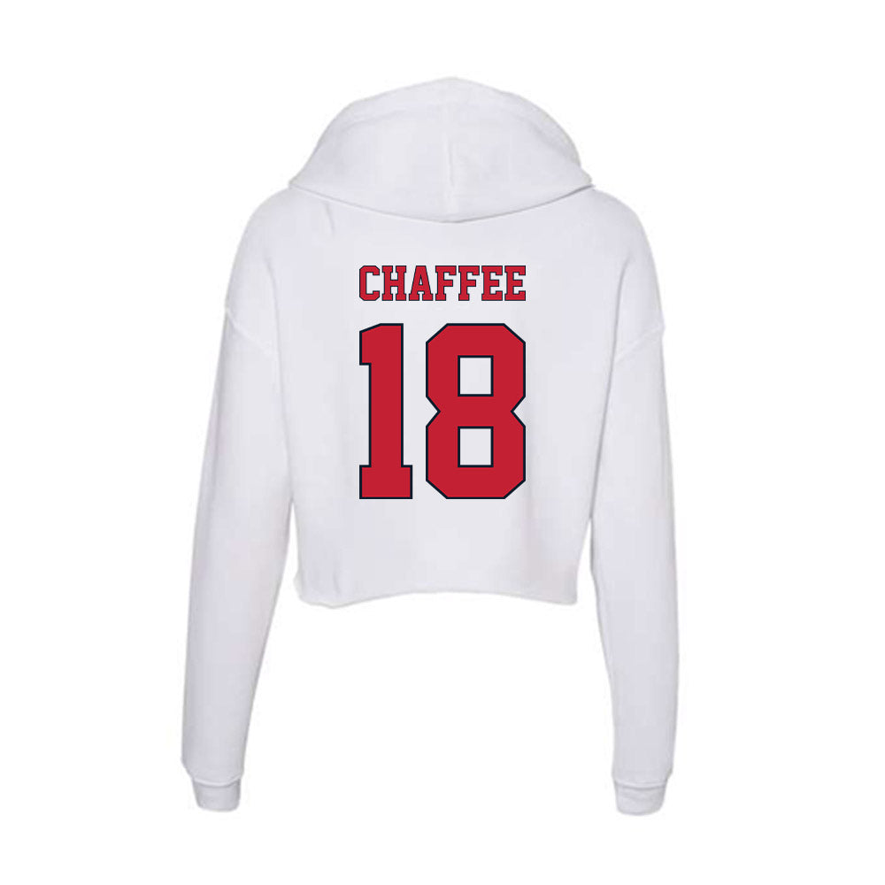 St. Johns - NCAA Baseball : Evan Chaffee - Women's Crop Fleece Hoodie-1