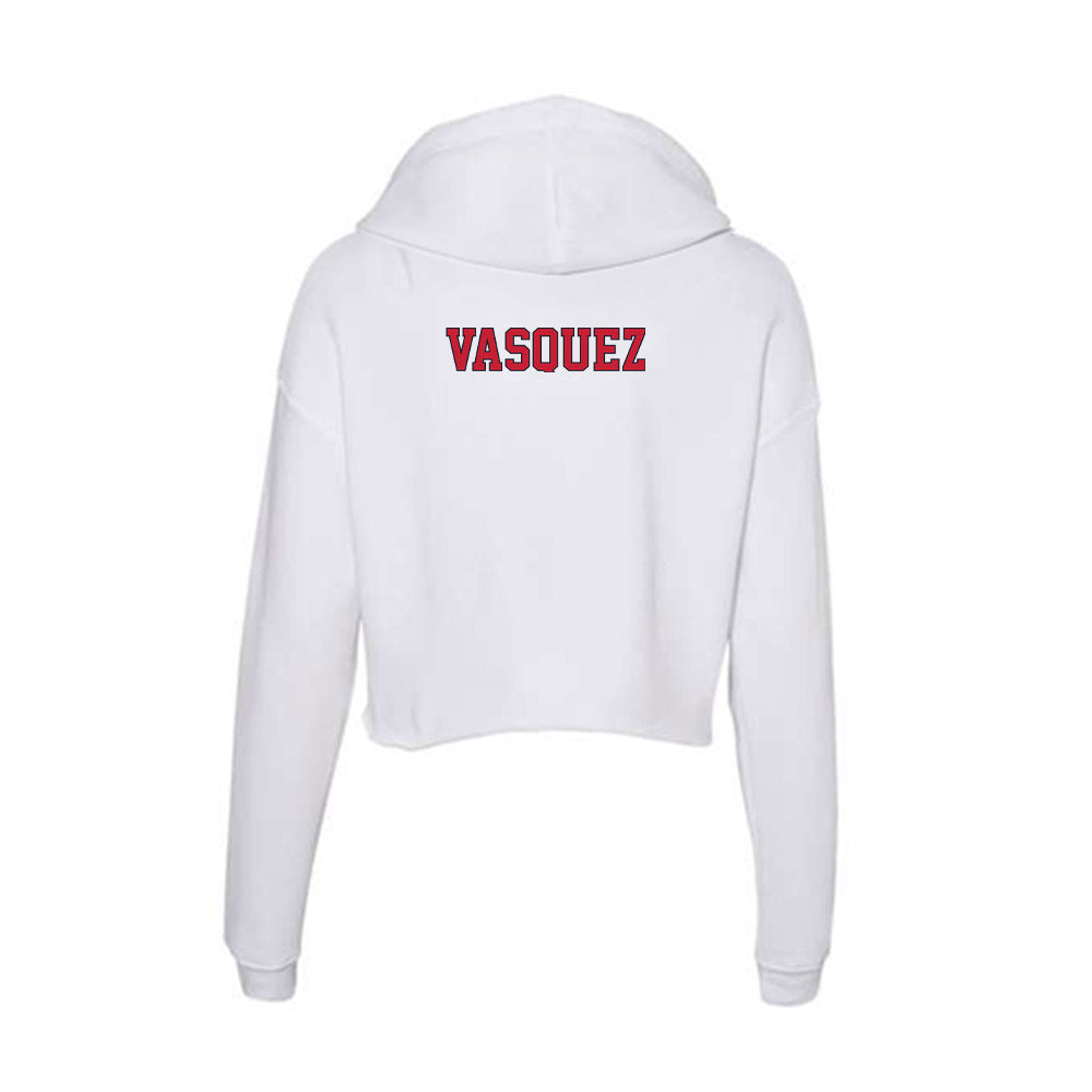 St. Johns - NCAA Women's Track & Field : Hailie Vasquez - Women's Crop Fleece Hoodie-1
