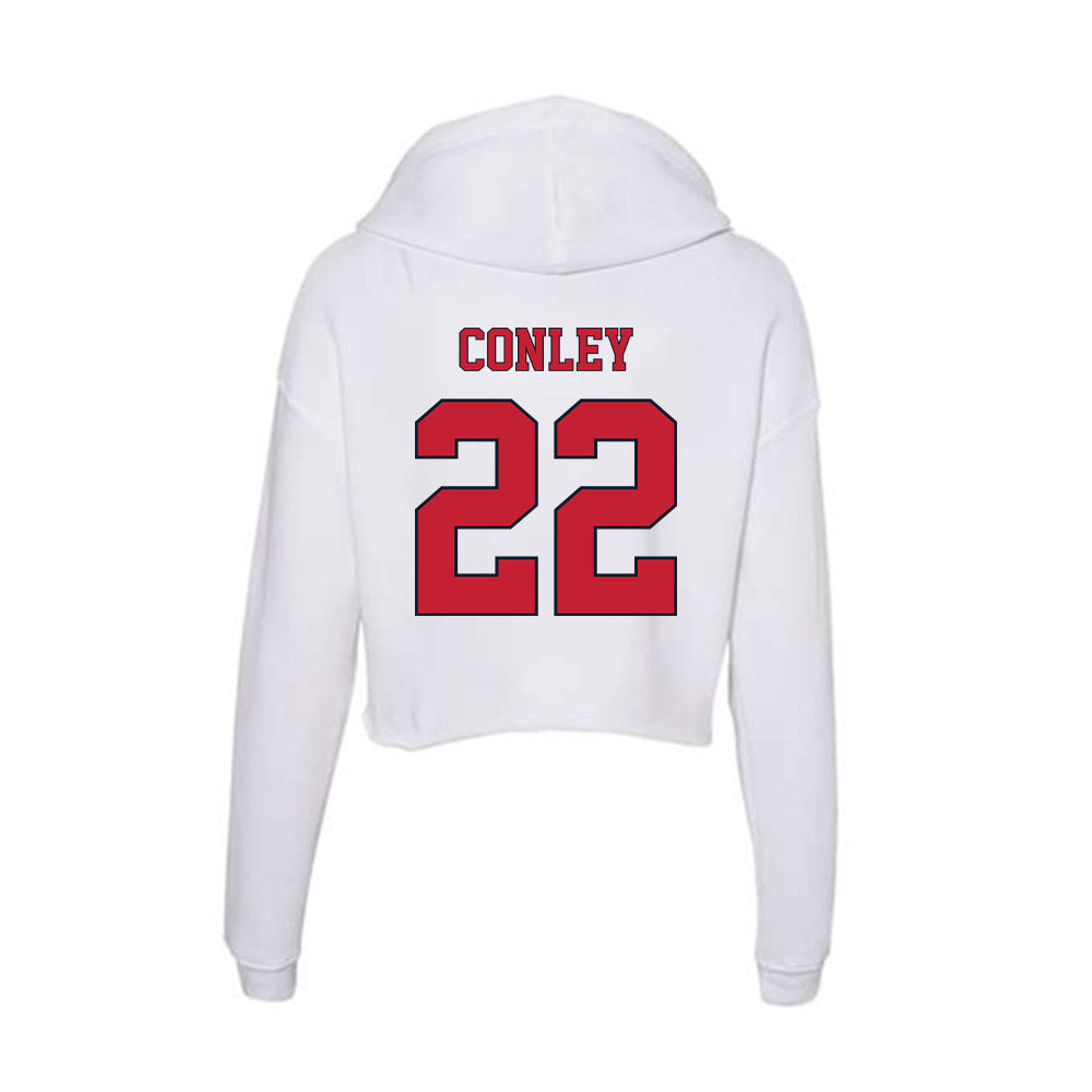 St. Johns - NCAA Baseball : Tommy Conley - Women's Crop Fleece Hoodie-1