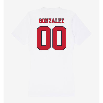 St. Johns - NCAA Men's Soccer : Ander Gonzalez - Women's V-Neck T-Shirt-1