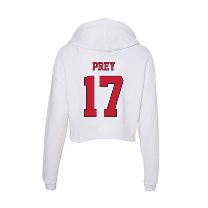 St. Johns - NCAA Men's Basketball : Ruben Prey - Women's Crop Fleece Hoodie-1