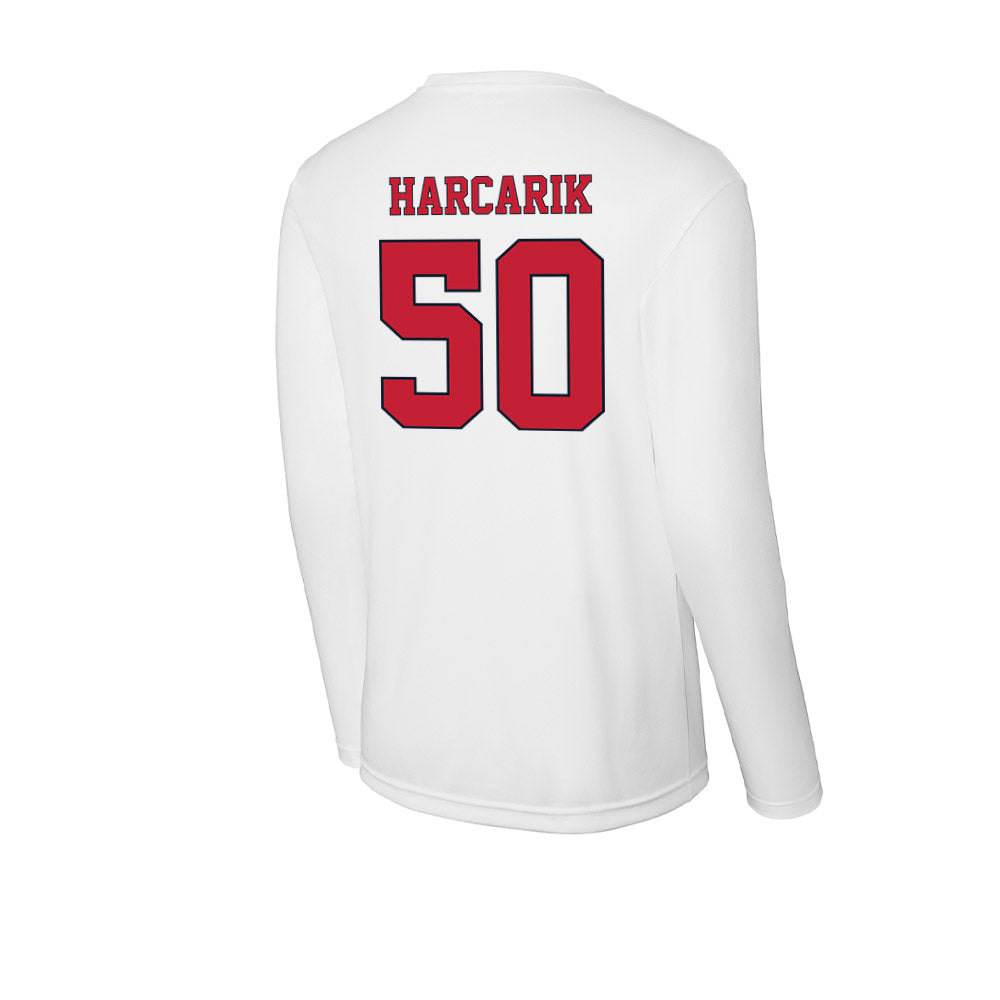 St. Johns - NCAA Men's Lacrosse : Jackson Harcarik - Activewear Long Sleeve T-Shirt-1