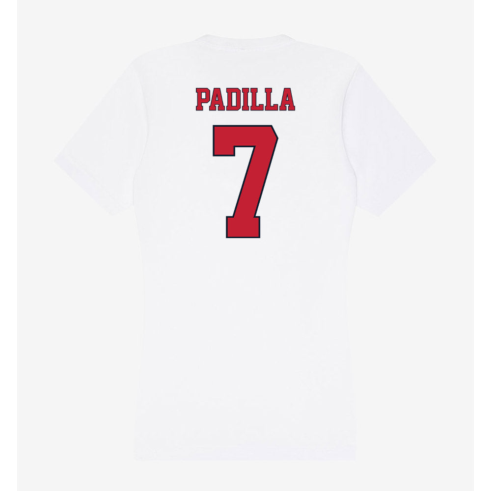 St. Johns - NCAA Men's Soccer : Ezekiel Padilla - Women's V-Neck T-Shirt-1