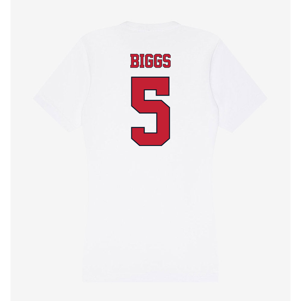 St. Johns - NCAA Men's Soccer : Antonio Biggs - Women's V-Neck T-Shirt-1