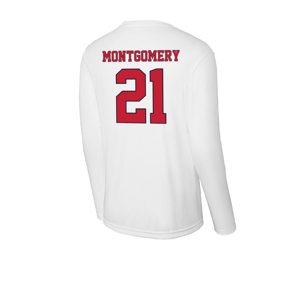 St. Johns - NCAA Men's Soccer : Jayden Montgomery - Activewear Long Sleeve T-Shirt-1