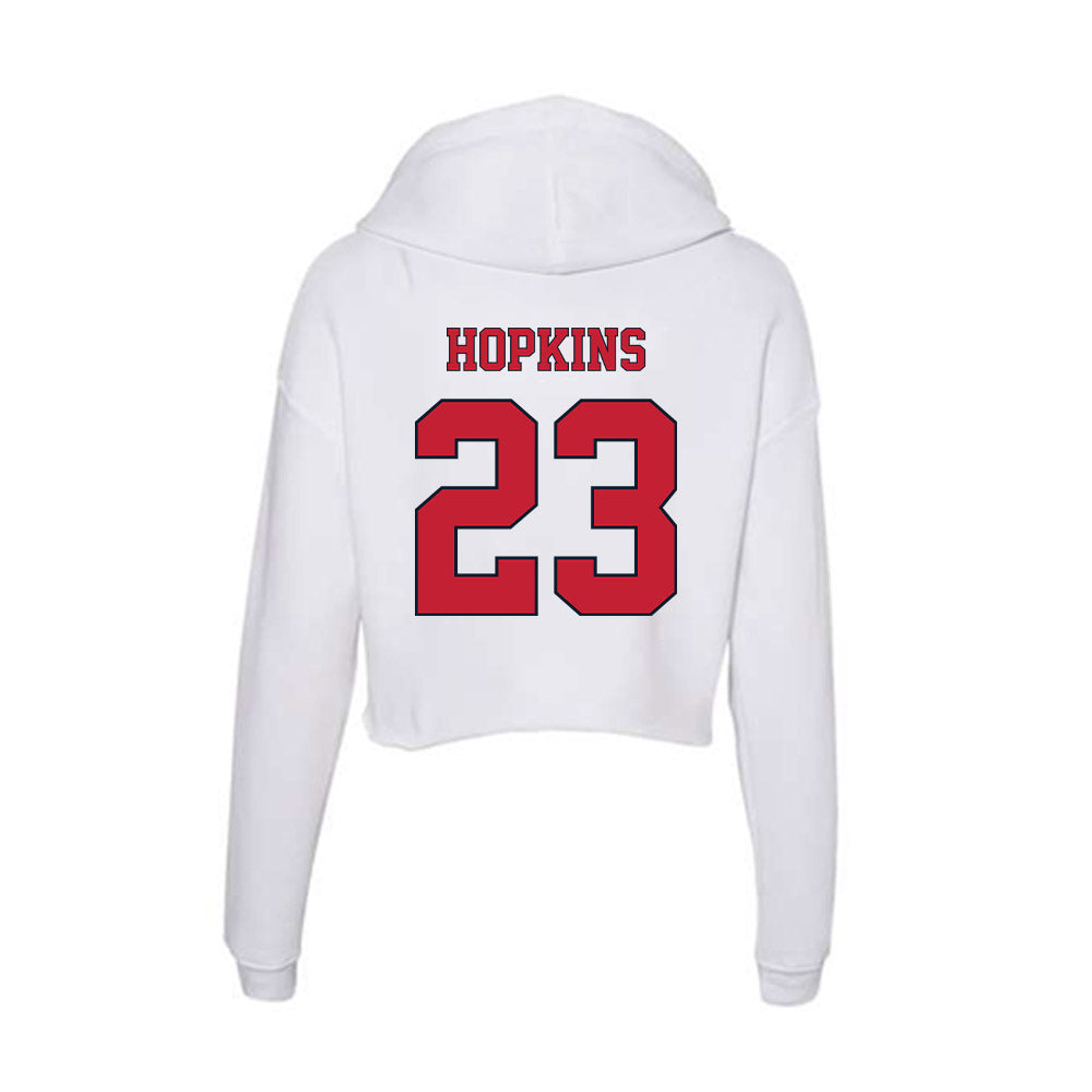 St. Johns - NCAA Men's Basketball : Bryce Hopkins - Women's Crop Fleece Hoodie-1