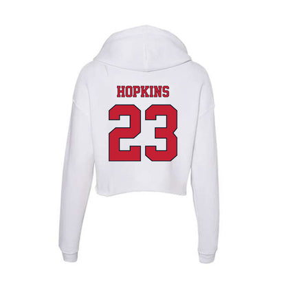 St. Johns - NCAA Men's Basketball : Bryce Hopkins - Women's Crop Fleece Hoodie-1
