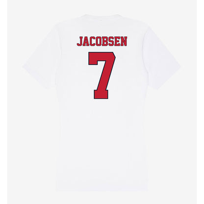 St. Johns - NCAA Baseball : Robert Jacobsen - Women's V-Neck T-Shirt-1