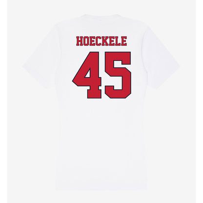 St. Johns - NCAA Baseball : Evan Hoeckele - Women's V-Neck T-Shirt-1
