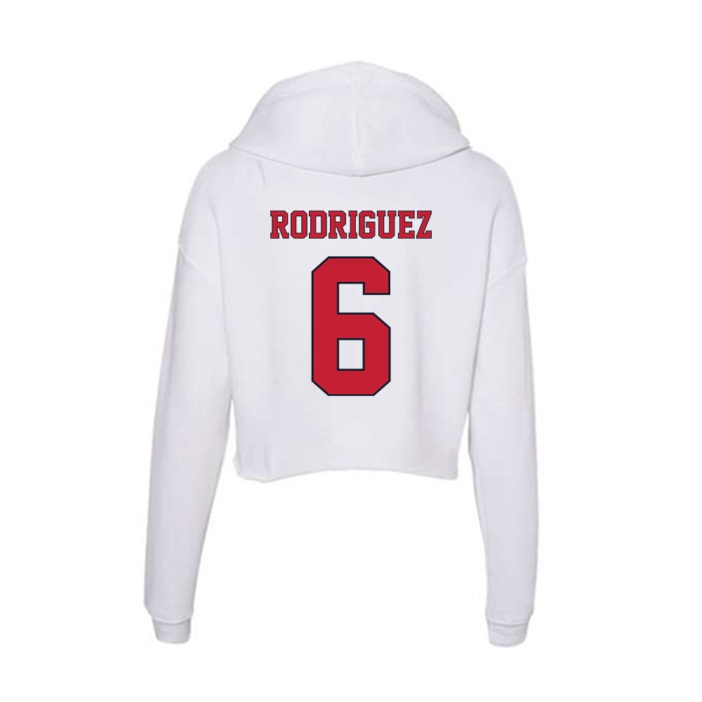 St. Johns - NCAA Baseball : Lewis Rodriguez - Women's Crop Fleece Hoodie-1