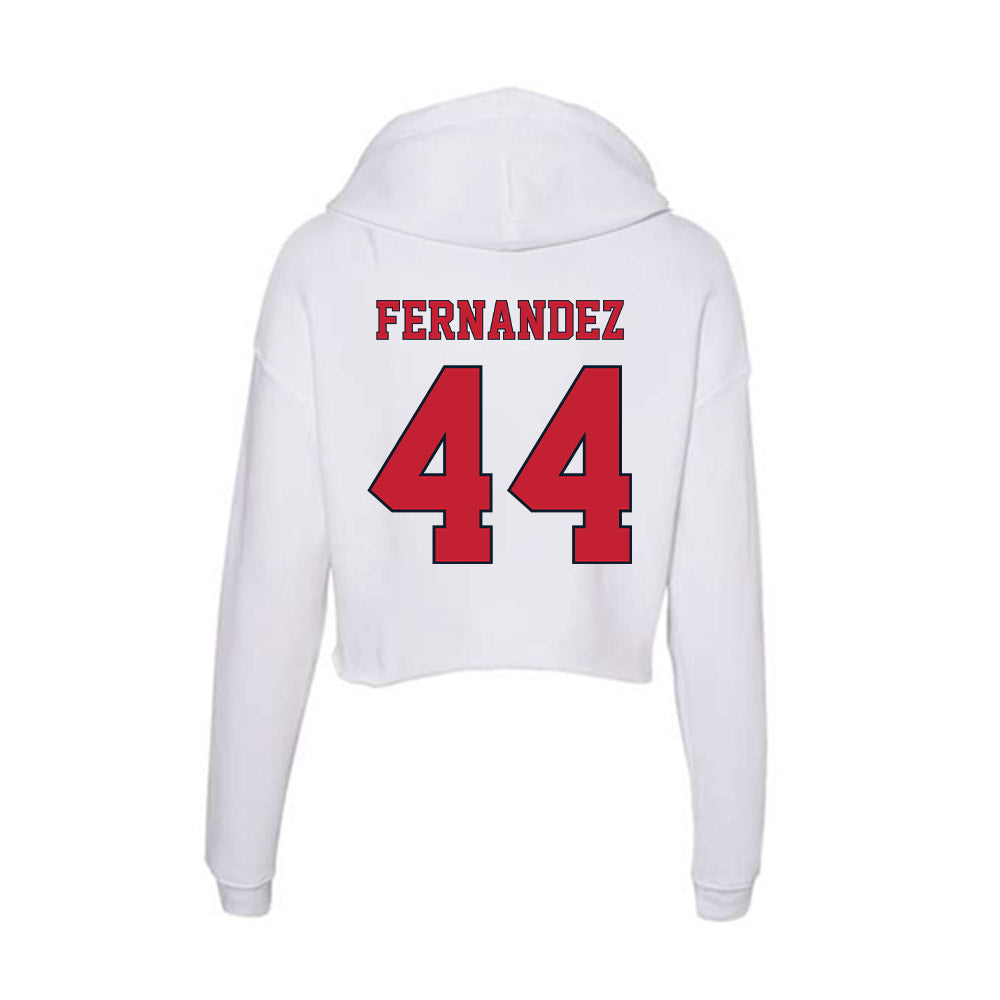 St. Johns - NCAA Softball : Gia Fernandez - Women's Crop Fleece Hoodie-1