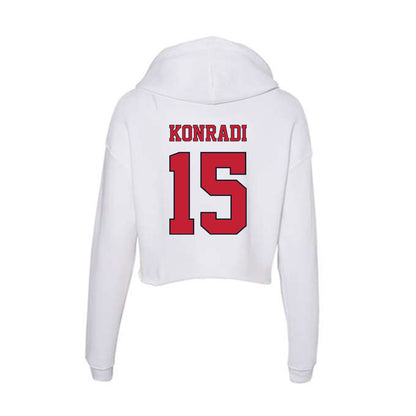 St. Johns - NCAA Men's Lacrosse : Cam Konradi - Women's Crop Fleece Hoodie-1