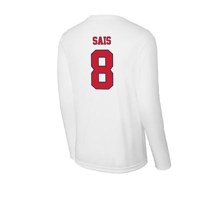 St. Johns - NCAA Men's Soccer : Jace Sais - Activewear Long Sleeve T-Shirt-1
