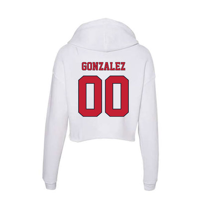St. Johns - NCAA Men's Soccer : Ander Gonzalez - Women's Crop Fleece Hoodie-1