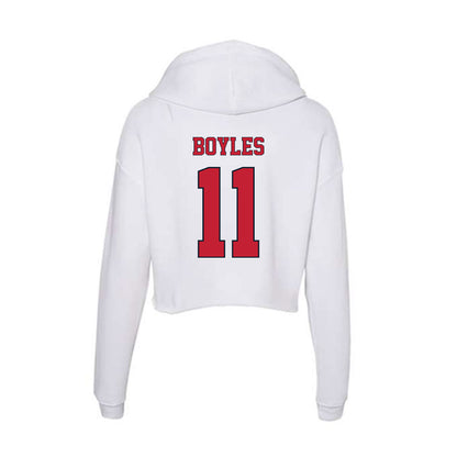 St. Johns - NCAA Women's Volleyball : Brooke Boyles - Women's Crop Fleece Hoodie-1